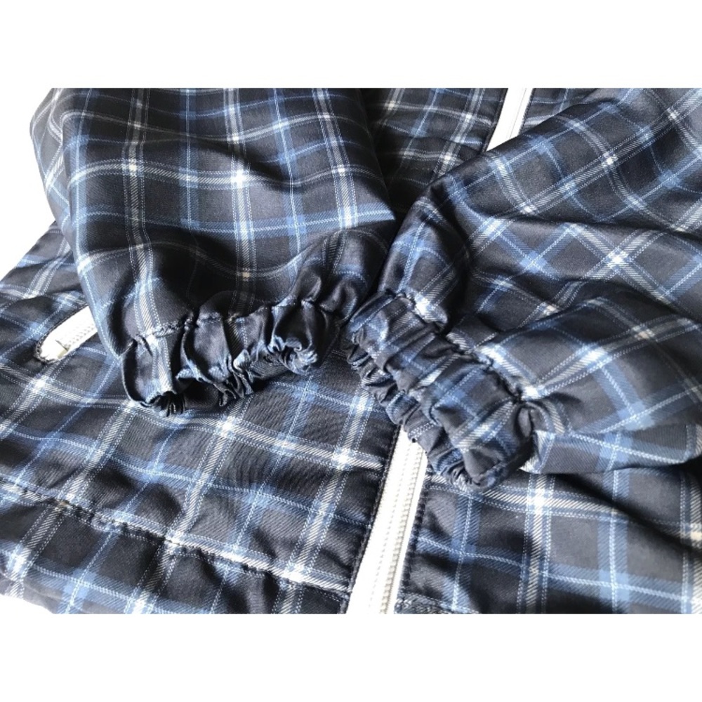 Old Navy Jacket Hooded Blue Plaid Boys Size 5 XS - Picture 6 of 8
